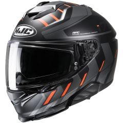 HJC Helmet i71 Simo Black/Gray/Fluo Orange MC6H