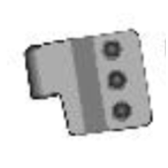 DFK Right Door hinge assembly Can-Am Maverick Trail
