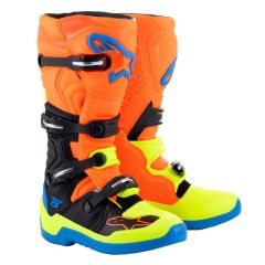Alpinestars Boot Tech 5 Orange Fluo/Blue/ Yellow Fluo