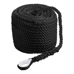 Qvarken Anchor Rope Classic with thimble 12mm 35m black
