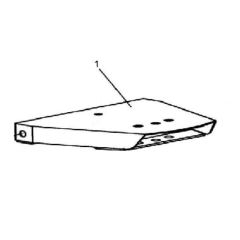 Bronco ATV Drawbar adjusting plate for flail mower 77-12490