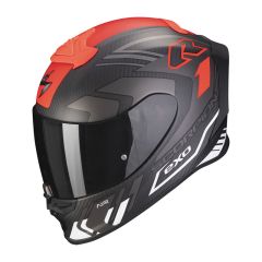 Scorpion Helmet EXO-R1 Evo AIR Carbon Supra matt black/red