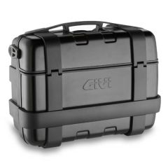 Givi 46 litre blackline top-case black with aluminium finish with top opening (TRK46B)