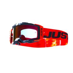 Just1 Goggle Nerve Plus Absolute Black/Red Clear Lens