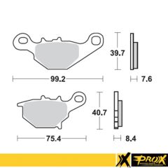 ProX Rear Brake Pad RM85 '05-23 - 37.204502