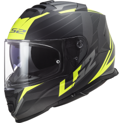 LS2 Helmet FF800 Storm Nerve Matt Black/Hi-Vis Yellow
