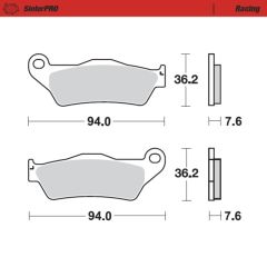 Moto-Master Brakepads KTM: 125-200-250-300-350-360-380-440-500, All SX E (93011)