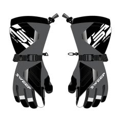 Sweep Outpost ladies snowmobile glove, black/grey/white