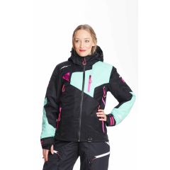Sweep Pulse ladies snowmobile jacket, black/mint/pink