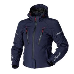 Sweep Flawless ladies softshell mc jacket without thermo liner, navy blue/redrn