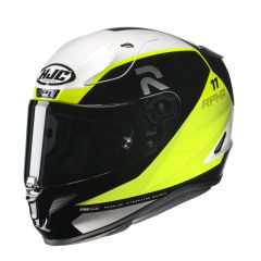 HJC Helmet RPHA 11 Texen Black/White/Yellow MC3H