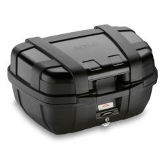 Givi 52 litre blackline top-case black with aluminium finish with top opening (TRK52B)