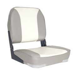 Os Deluxe Fold Down Seat Upholstered Grey/White