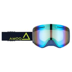 AMOQ Vision Vent+ Magnetic Goggles Navy-Gold - Gold Mirror