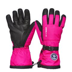 Sweep Arctic Expedition ladies snowmobile glove, black/pink